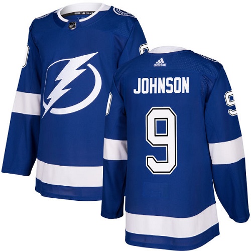 Tampa Bay Lightning #9 Tyler Johnson Blue Stitched Adidas Jersey