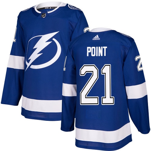 Tampa Bay Lightning #21 Brayden Point Blue Stitched Adidas Jersey