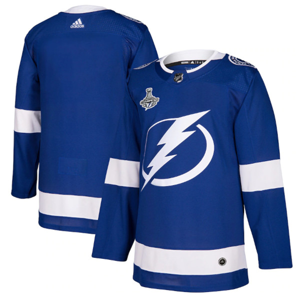 Tampa Bay Lightning Blank 2021 Stanley Cup Champions Stitched Jersey