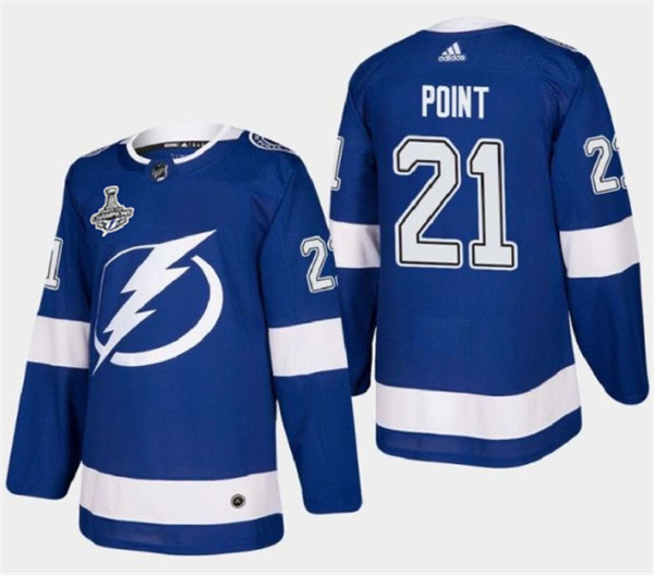 Tampa Bay Lightning #21 Brayden Point 2021 Stanley Cup Champions Stitched Jersey