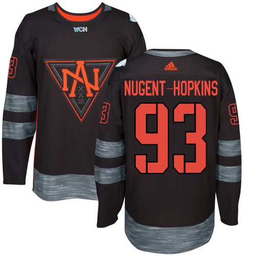 Team North America #93 Ryan Nugent-Hopkins Black 2016 World Cup Stitched Jersey