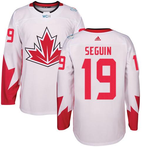 Team CA. #19 Tyler Seguin White 2016 World Cup Stitched Jersey