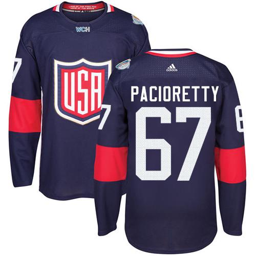 Team USA #67 Max Pacioretty Navy Blue 2016 World Cup Stitched Jersey