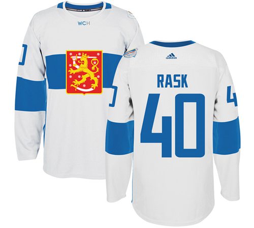 Team Finland #40 Tuukka Rask White 2016 World Cup Stitched Jersey