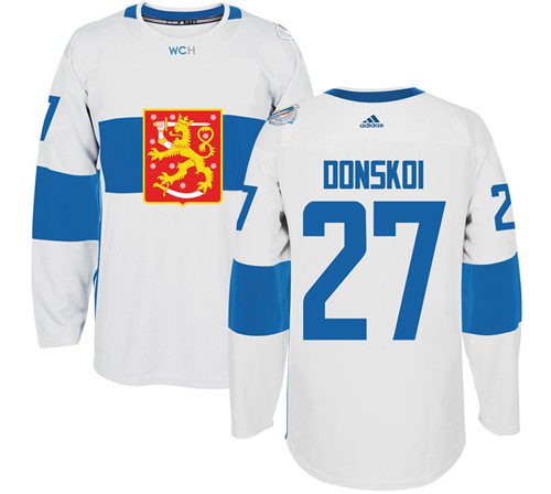 Team Finland #27 Joonas Donskoi White 2016 World Cup Stitched Jersey