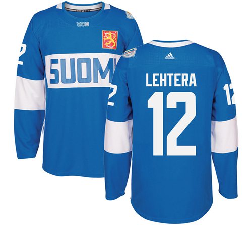 Team Finland #12 Jori Lehtera Blue 2016 World Cup Stitched Jersey