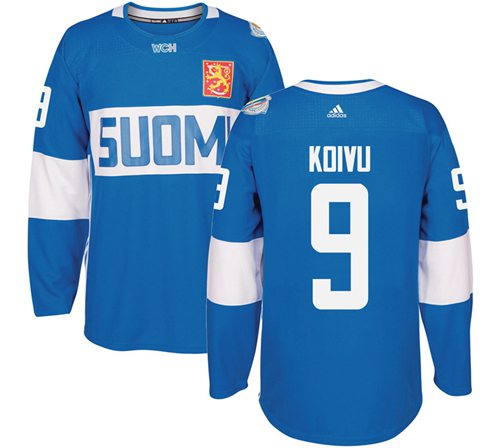 Team Finland #9 Mikko Koivu Blue 2016 World Cup Stitched Jersey