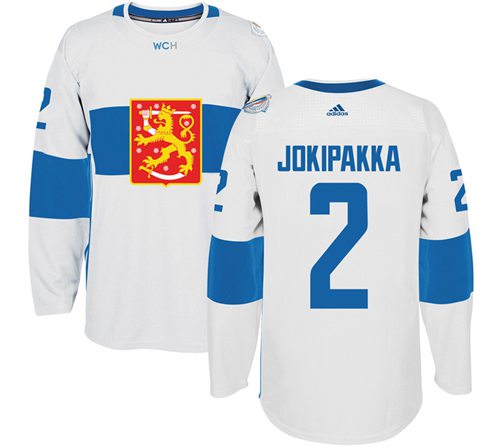 Team Finland #2 Jyrki Jokipakka White 2016 World Cup Stitched Jersey