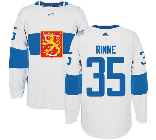 Team Finland #35 Pekka Rinne White 2016 World Cup Stitched Jersey