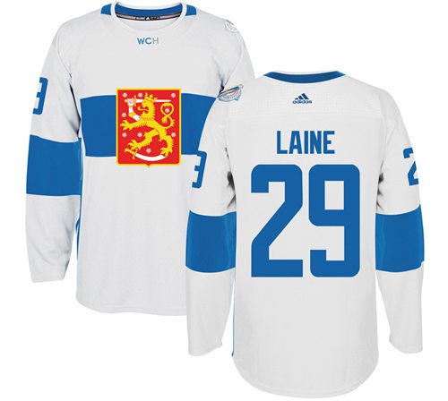 Team Finland #29 Patrik Laine White 2016 World Cup Stitched Jersey