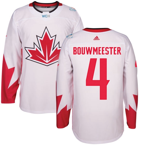 Team CA. #4 Jay Bouwmeester White 2016 World Cup Stitched Jersey