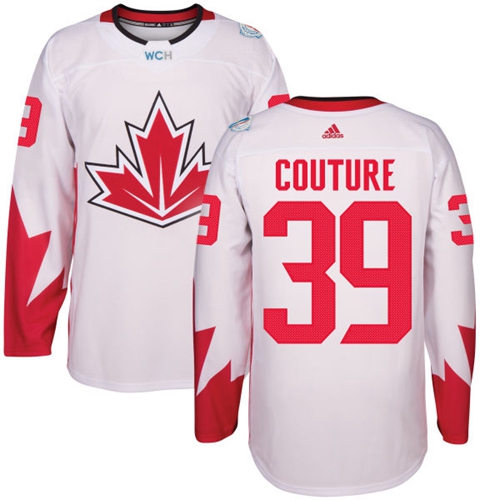 Team CA. #39 Logan Couture White 2016 World Cup Stitched Jersey