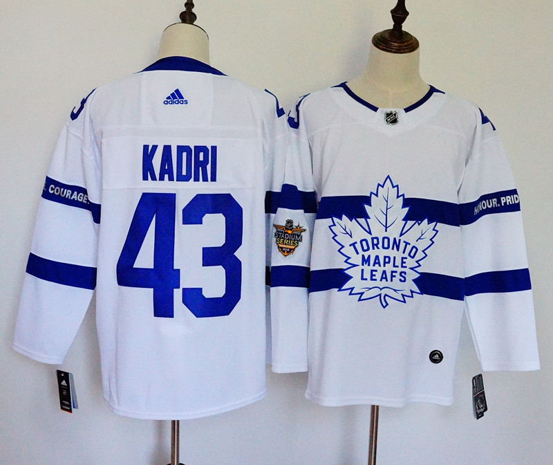 Toronto Maple Leafs #43 Nazem Kadri White 2018 Stadium Series Stitched Adidas Jersey