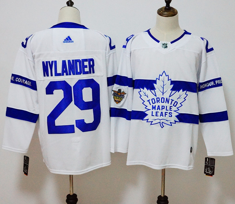 Toronto Maple Leafs #29 William Nylander White 2018 Stadium Series Stitched Adidas Jersey