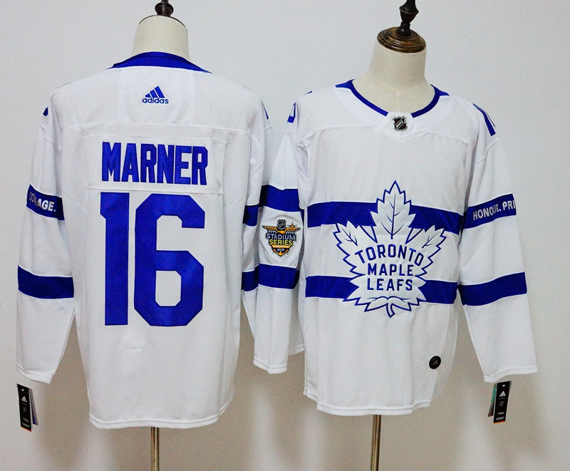 Toronto Maple Leafs #16 Mitchell Marner White 2018 Stadium Series Stitched Adidas Jersey