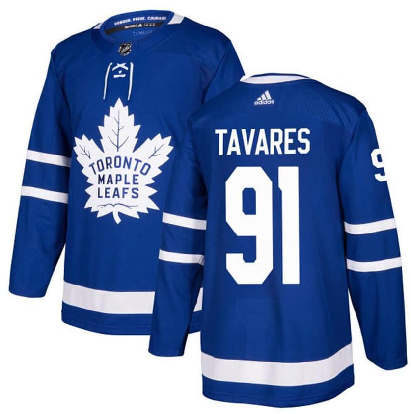 Toronto Maple Leafs #91 John Tavares Blue Adidas Stitched Jersey