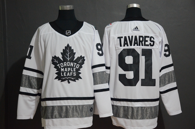 Toronto Maple Leafs #91 John Tavares White 2019 All-Star Game Jersey