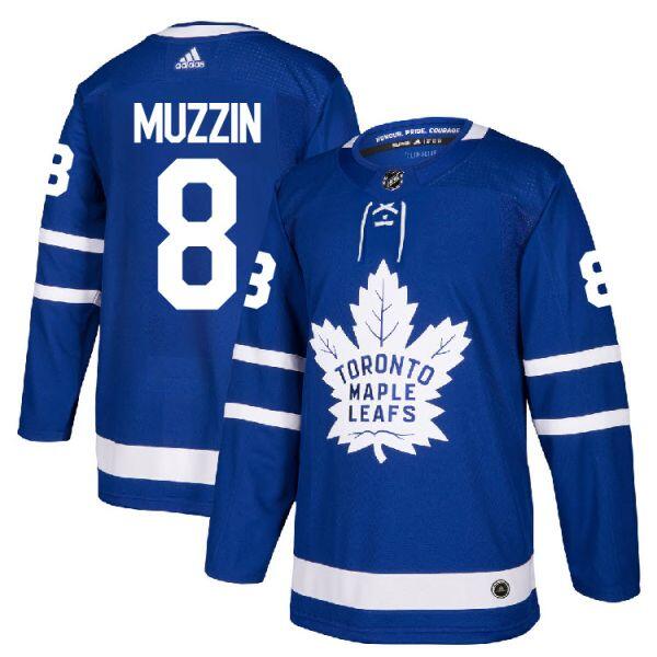 Toronto Maple Leafs #8 Jake Muzzin Blue Stitched Jersey