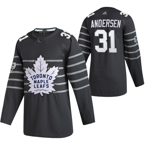 Toronto Maple Leafs #31 Frederik Andersen 2020 Grey All Star Stitched Jersey