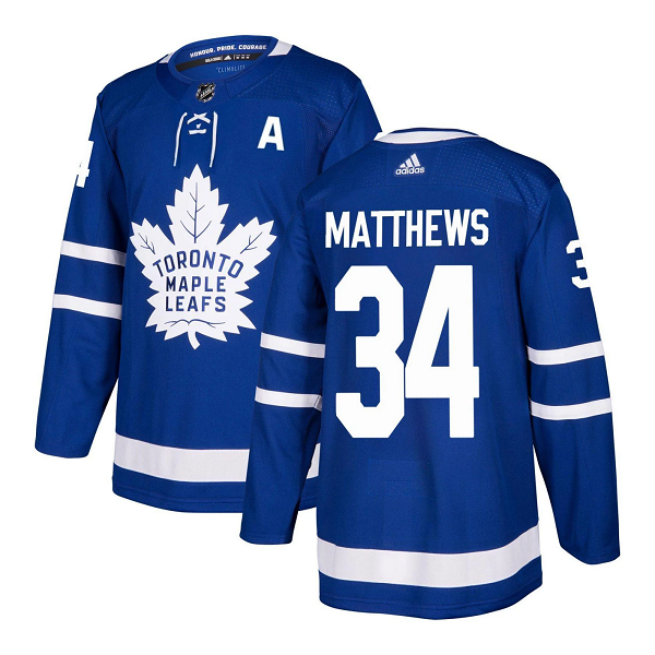 Toronto Maple Leafs #34 Auston Matthews 2021 Blue Stitched Jersey