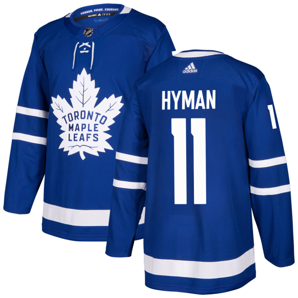 Toronto Maple Leafs #11 Zach Hyman 2021 Blue Stitched Jersey