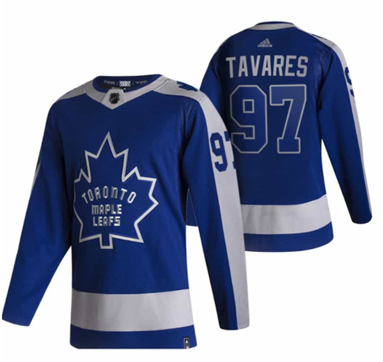 Toronto Maple Leafs #97 Joe Thornton 2020 2021 Blue Reverse Retro Special Edition Stitched Jersey
