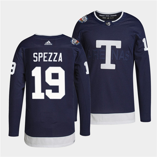 Toronto Maple Leafs #19 Jason Spezza 2022 Heritage Classic Navy Stitched Jersey