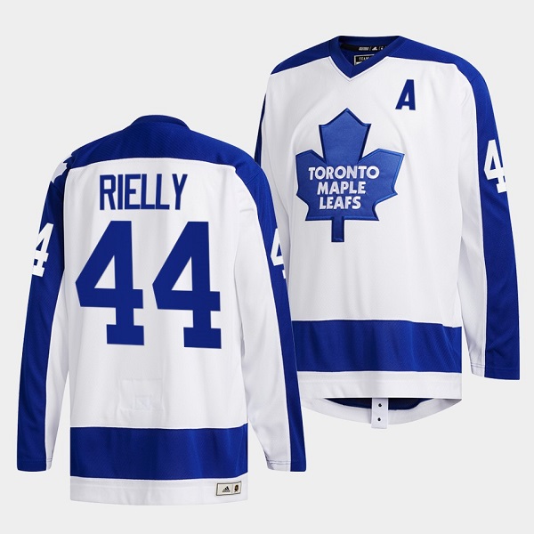 Toronto Maple Leafs #44 Morgan Rielly White Classics Primary Logo Stitched Jersey