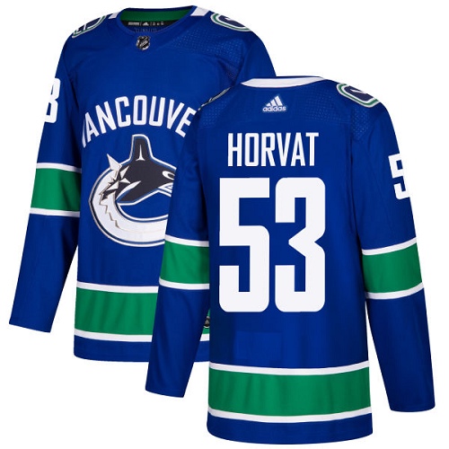 Vancouver Canucks #53 Bo Horvat Blue Stitched Adidas Jersey