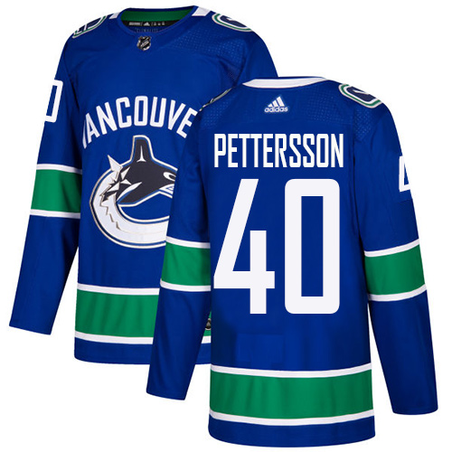 Vancouver Canucks #40 Elias Pettersson Blue Stitched Adidas Jersey