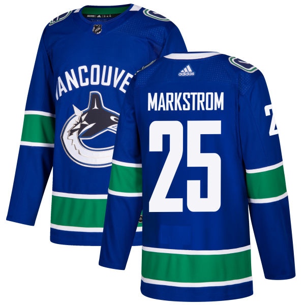 Vancouver Canucks #25 Jacob Markstrom Blue Stitched Adidas Jersey
