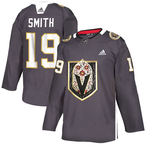 Vegas Golden Knights #19 Reilly Smith Grey Latino Heritage Night Stitched Jersey