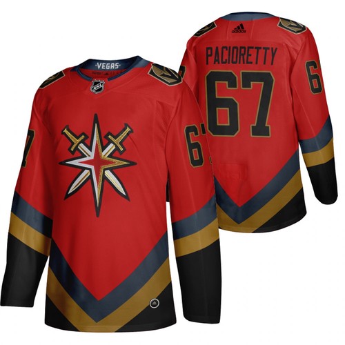 Vegas Golden Knights #67 Max Pacioretty 2021 Red Reverse Retro Stitched Jersey