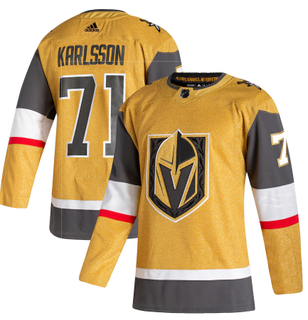 Vegas Golden Knights #71 William Karlsson Gold Stitched Jersey