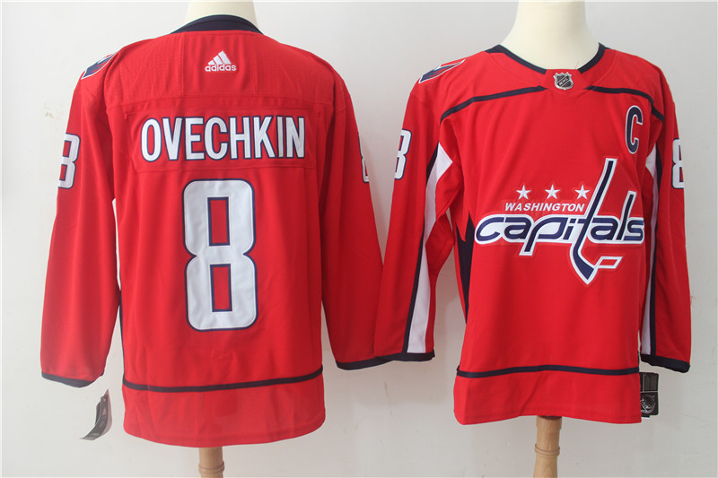 Washington Capitals #8 Alexander Ovechkin Red Stitched Adidas Jersey
