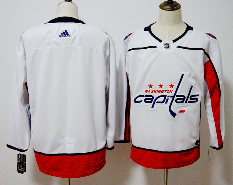 Washington Capitals White Stitched Adidas Jersey