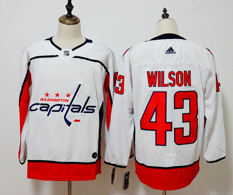 Washington Capitals #43 Tom Wilson White Stitched Adidas Jersey