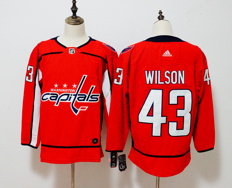 Washington Capitals #43 Tom Wilson Red Stitched Adidas Jersey