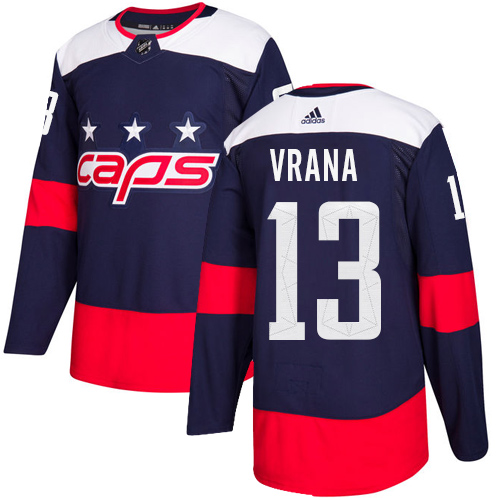 Washington Capitals #13 Jakub Vrana Navy Blue Stitched Adidas Jersey