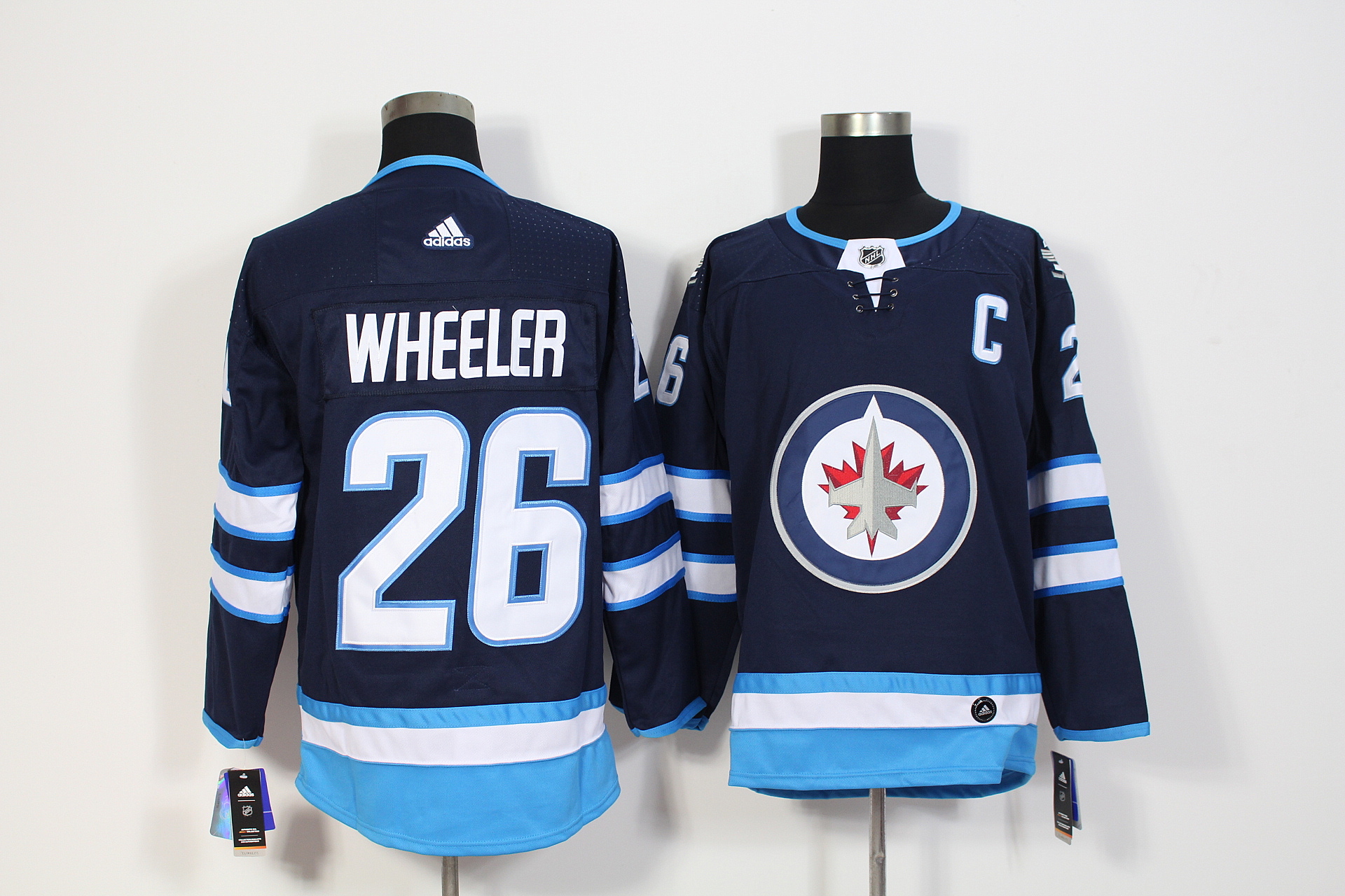 Winnipeg Jets #26 Blake Wheeler Navy Stitched Adidas Jersey
