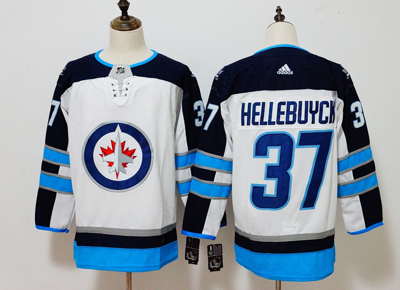Winnipeg Jets #37 Connor Hellebuyck White Stitched Adidas Jersey