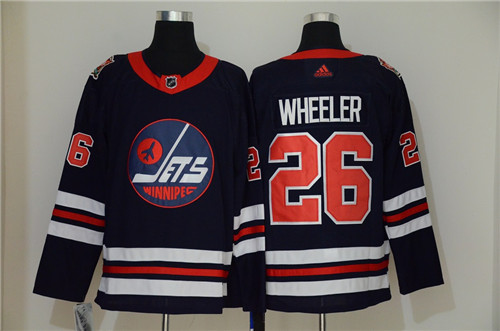 Winnipeg Jets #26 Blake Wheeler Navy Stitched Jersey