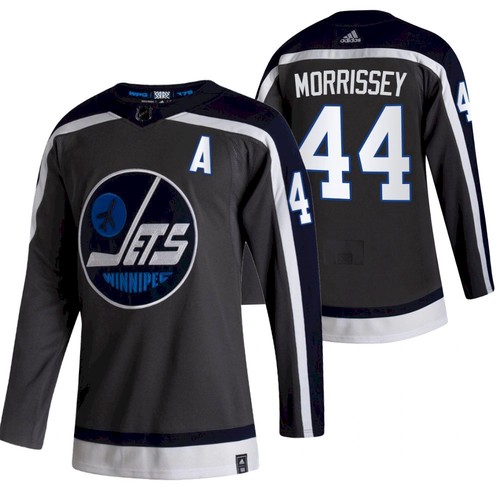 Winnipeg Jets #44 Josh Morrissey 2021 Grey Reverse Retro Stitched Jersey