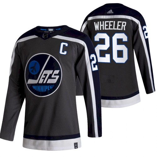 Winnipeg Jets #26 Blake Wheeler 2021 Grey Reverse Retro Stitched Jersey