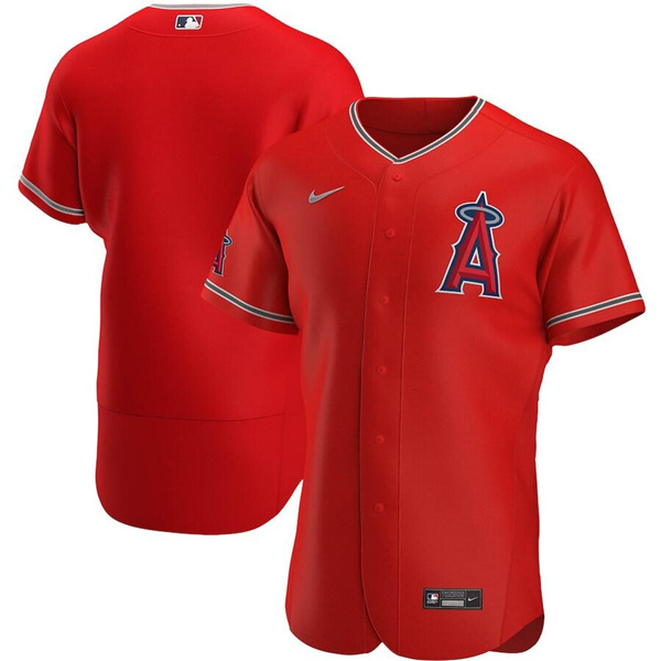 Los Angeles Angels Blank Red Team Logo Flex Base Stitched Jersey