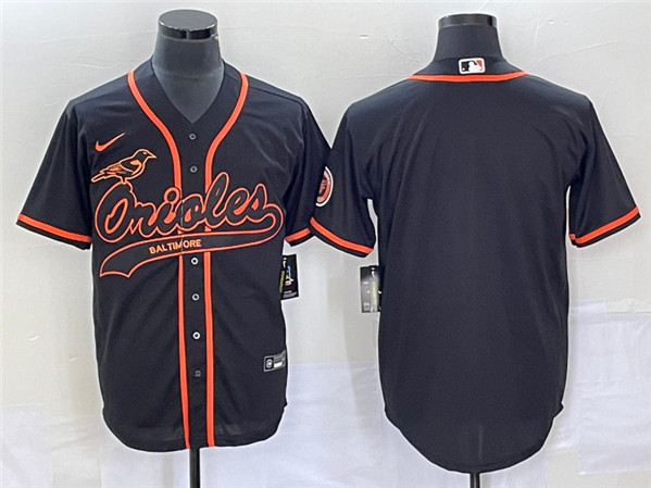 Baltimore Orioles Blank Black Cool Base Stitched Jersey