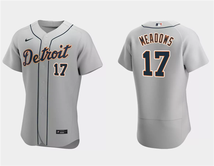 Detroit Tigers #17 Austin Meadows Gray Flex Base Stitched Jersey