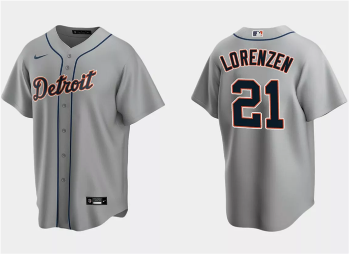 Detroit Tigers #21 Michael Lorenzen Gray Cool Base Stitched Jersey