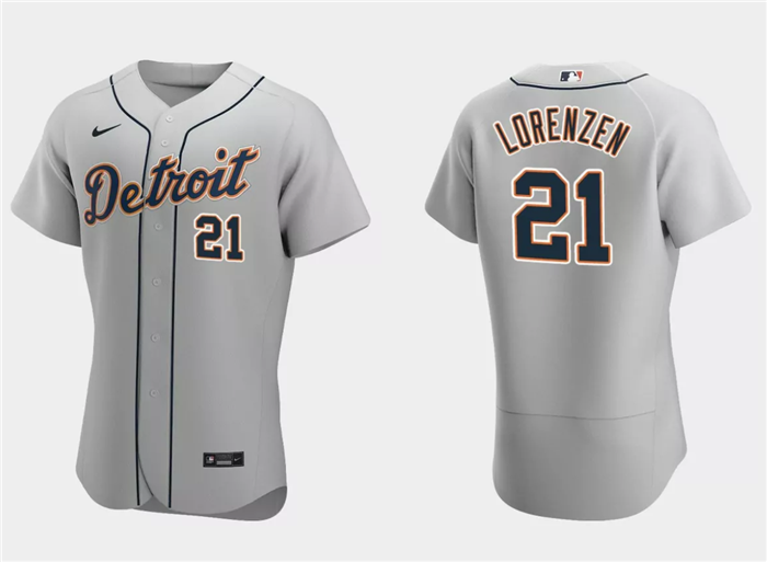 Detroit Tigers #21 Michael Lorenzen Gray Flex Base Stitched Jersey