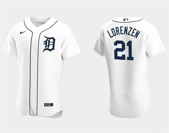 Detroit Tigers #21 Michael Lorenzen White Flex Base Stitched Jersey